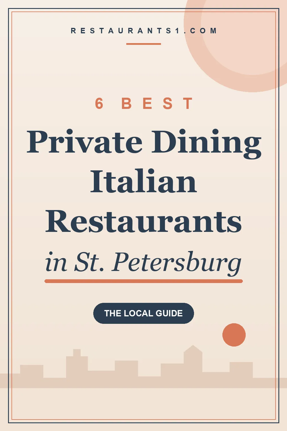 6 Best Private Dining Italian Restaurants in St. Petersburg guide - Restaurants1