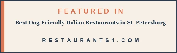 Featured in Best Dog-Friendly Italian Restaurants in St. Petersburg - Restaurants1
